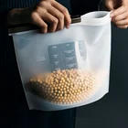 Многоразовая силиконовая сумка для хранения пищевых продуктов, герметичный контейнер для хранения пищевых продуктов, для кухня с морозильной камерой, кухонные приборы, 1 шт.