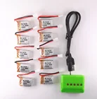 10 шт.лот Syma X5C X5SW 3,7 в 1S 150 мАч и X5 1 в 5 USB зарядное устройство для JJRC H8 Mini Lipo батарея Eachine H8 Запчасти для квадрокоптера RC