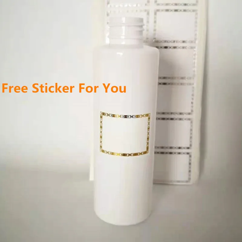 

12ps 100ml Plastic Spray Bottle for Alcohol Vinegar With Gold Sprayer Cylinder Bottle, White With Fine Mist Sprayer And Over cap