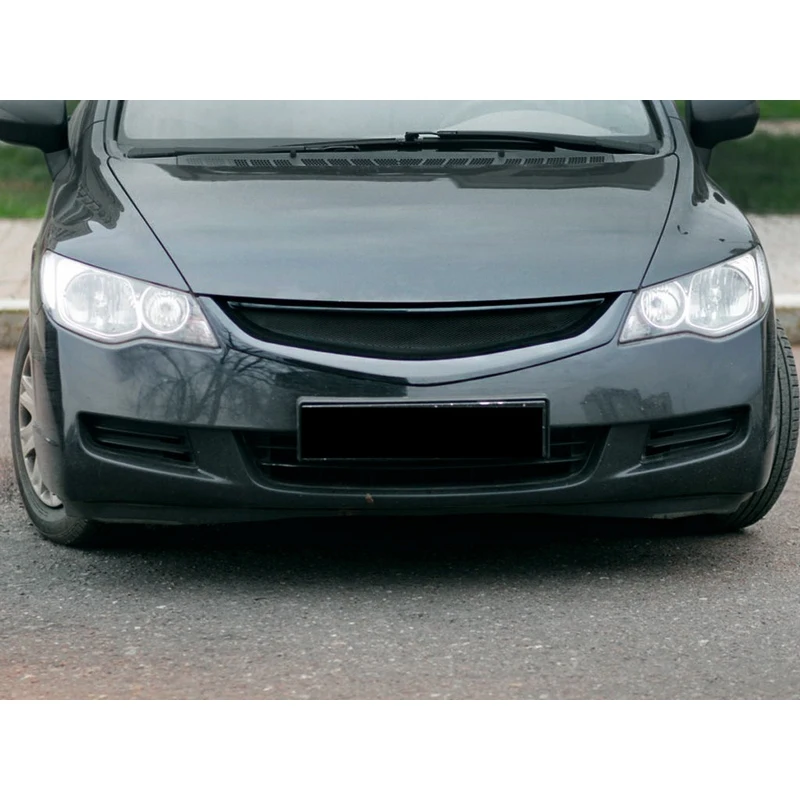 Решетка радиатора Mugen Style для Honda Civic 4D 2006-2008 ABS пластик внешний декор стайлинг