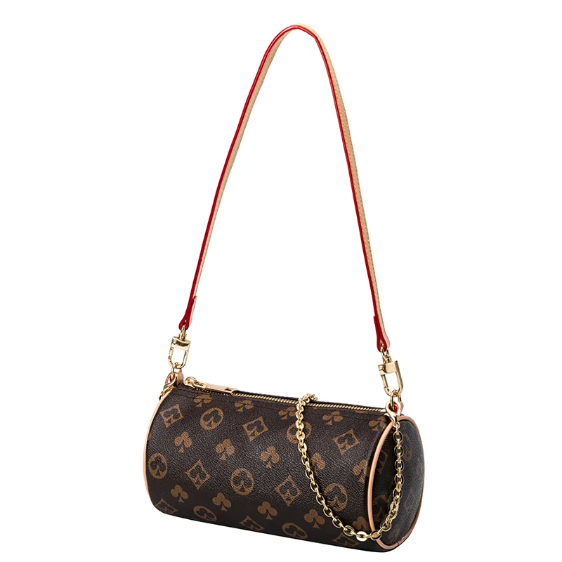 

2021 new all-match underarm bag shoulder messenger bag round bucket bag chain female bag small bucket bag mobile phone bag