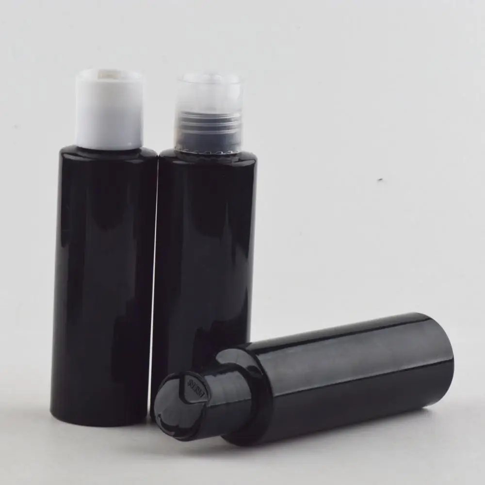 50 шт. 100 мл шампунь пластиковая черная бутылка для женщин сумка хранения макияжа