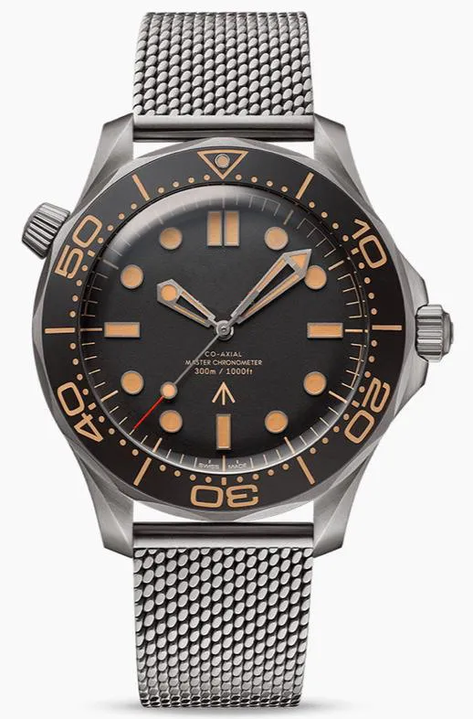 

2020 New Luxury Men Automatic Mechanical Stainless Steel 007 Limited Ddition Sapphire Orange Black Ceramic Limited Watch