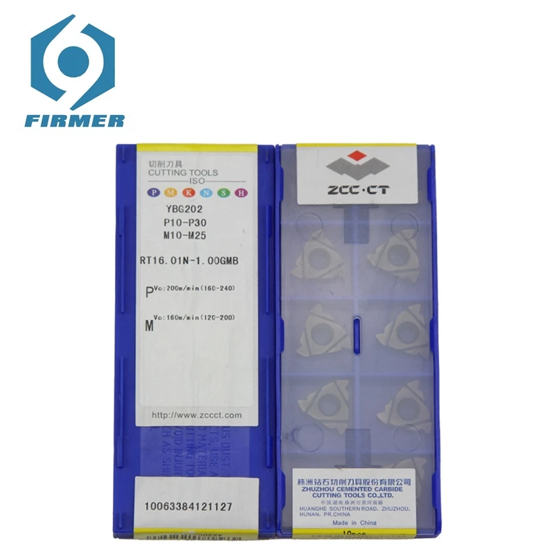 

Original ZCCCT Threading Blade RT16.01N-2.0GMPB YBG202 Carbide Insert Lathe Turning Tool Cutting Tool Blade Cutter