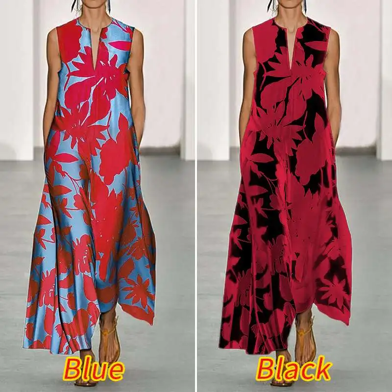 Винтажное цветочное печатное платье 2021 VONDA женские праздничные длинные платья