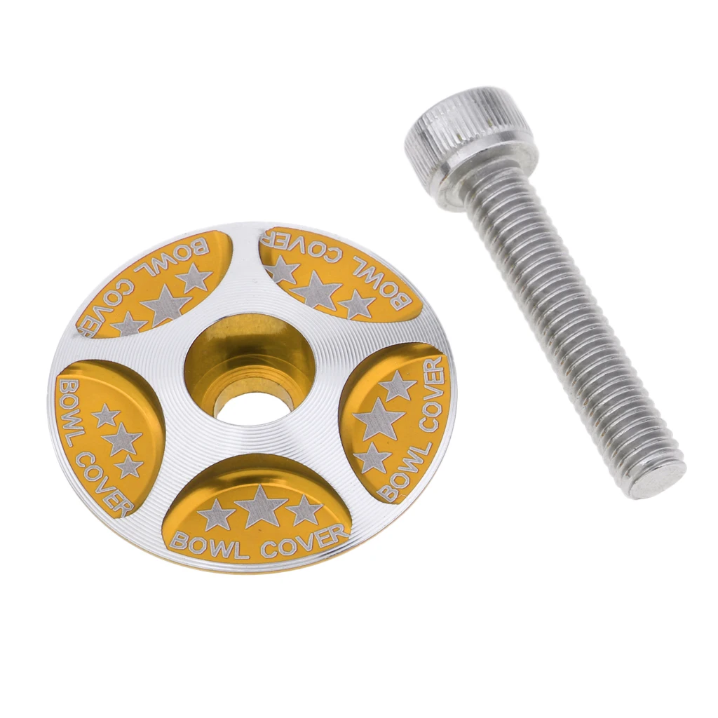 Звезды дизайнер гарнитура стволовая крышка с M6 болт для 28 6 мм велосипед вилка |