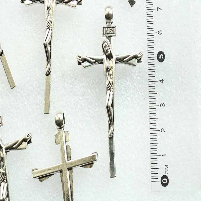 Большой размер медаль для Православной Церкви с Иисусом подвеска Креста