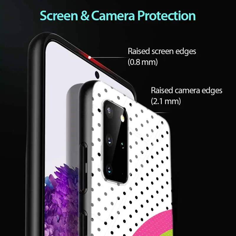 

Polka Dots For Samsung Galaxy A71 A51 (5G) A41 A31 2020 A21S A11 A90 A70S A10S A30S A50S Gloss Black Phone Case