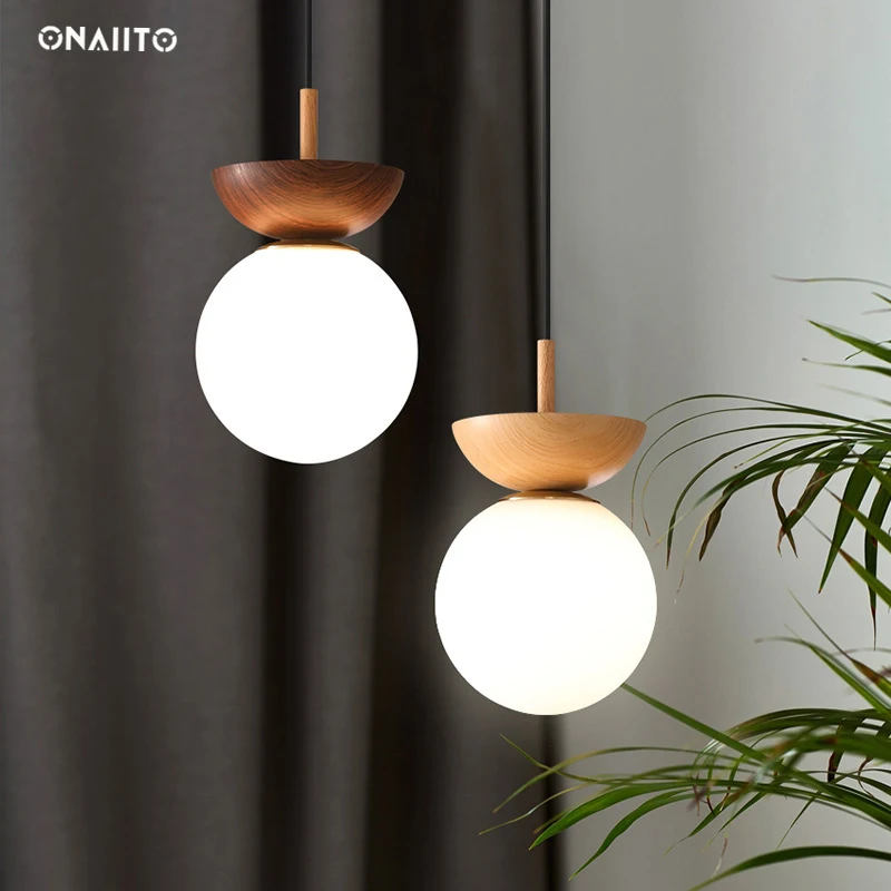 

Wooden Ceiling Lamp Room Decor Pendant Lamps Kitchen Suspension Fixture Dining Table Light LED Japanese Lamp Bedside Lights
