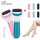 Аппарат для ухода за ногами, 6 сменных насадок, USB, для удаления сухой кутикулы, пилинга, средство для отшелушивания кожи Педикюр мозолей