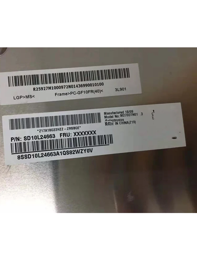 

2560*1440 144HZ For Dell S2716DG game monito LCD screen M270DTN01.3