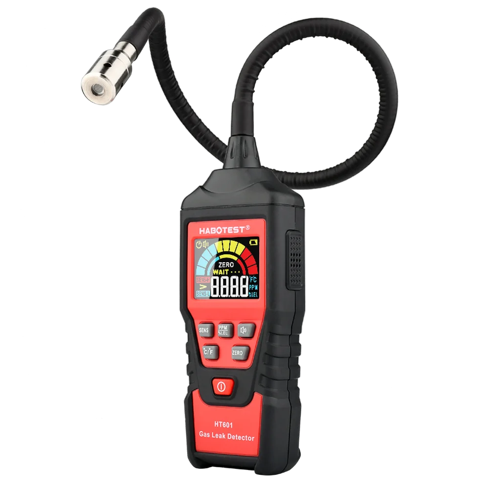 

HABOTEST Gas Analyzer Gas Leak Detector PPM Meter Combustible Flammable Natural Tester 9999 PPM 20% LEL Accurate Gas Detector