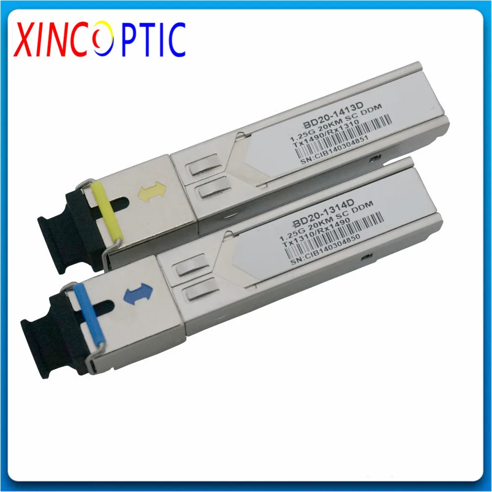 1 25G 1310/100 нм 20 км 40 80 120 140 25 КМ Bidi LC SFP G DDM Simplex WDM одномодовый волоконно оптический