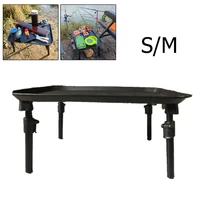 1pc sm pvc fishing bait table lightweight extendable legs bait table carp coarse terminal tackle storage table