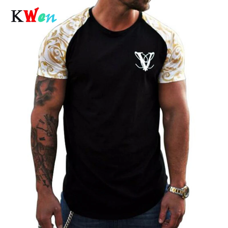 Новые модные брендовые футболки 2019 летняя свободная Приталенная футболка с