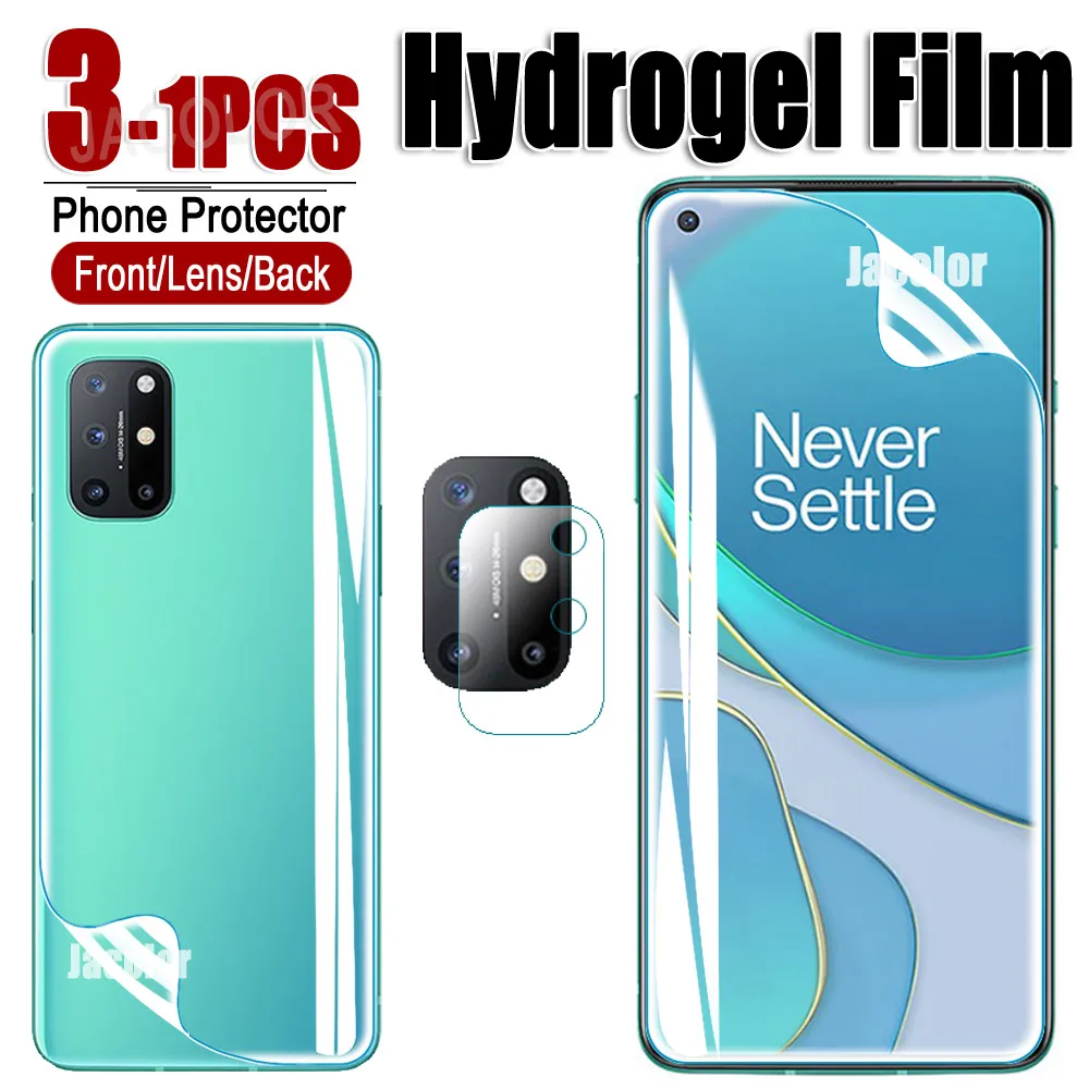 Защитная пленка для Oneplus 8 Pro 8T + экран защитный гель/задняя крышка Гидрогелевая