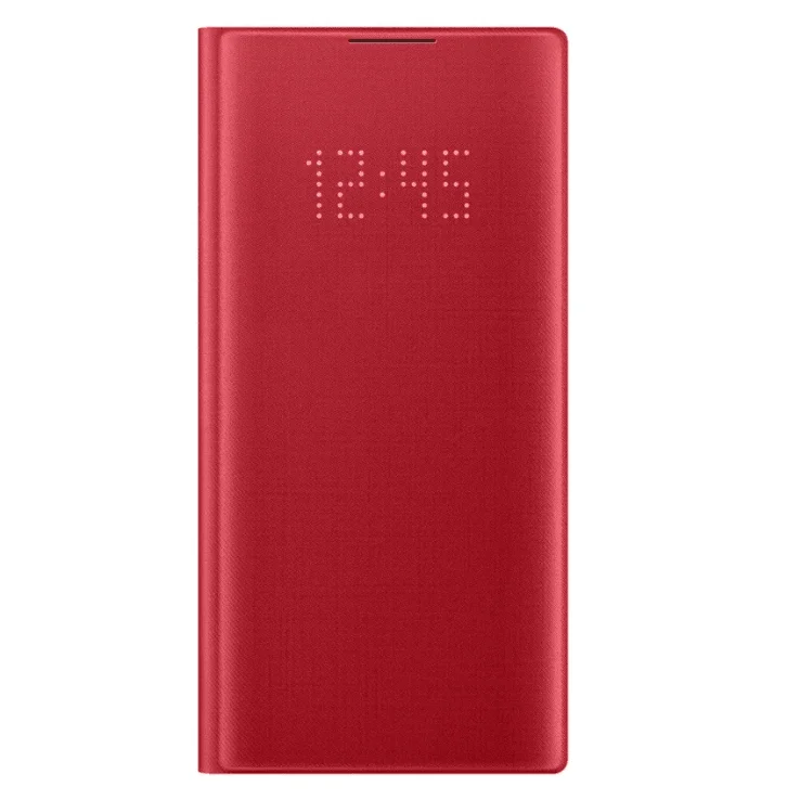 Red Samsung светодиодный умный чехол для телефона Прозрачный чехол для samsung Galaxy Note 10 Note10 5G Note10 Plus Note10+ 5G чехол для просмотра - Цвет: Red