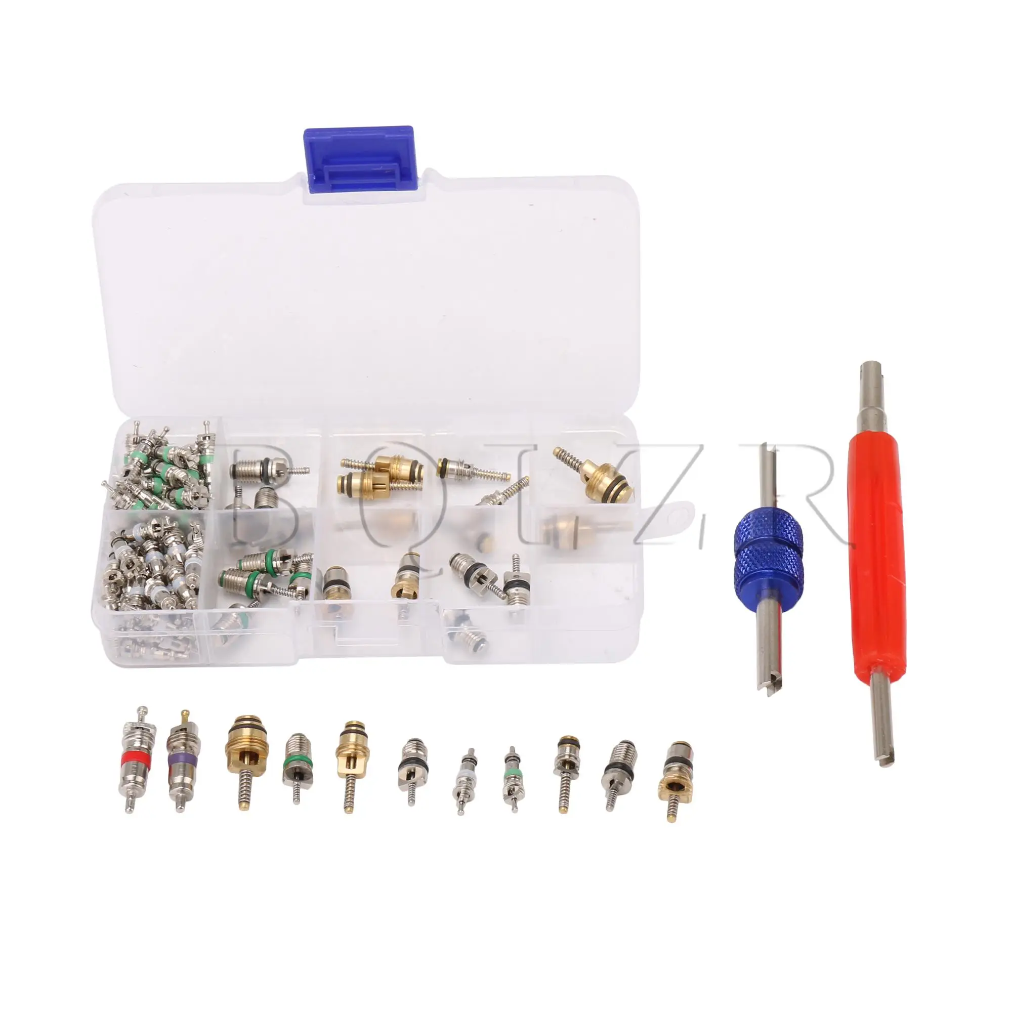 

BQLZR 102PCS Air Conditioning Core Valves Air Conditioning Line Repair Tools