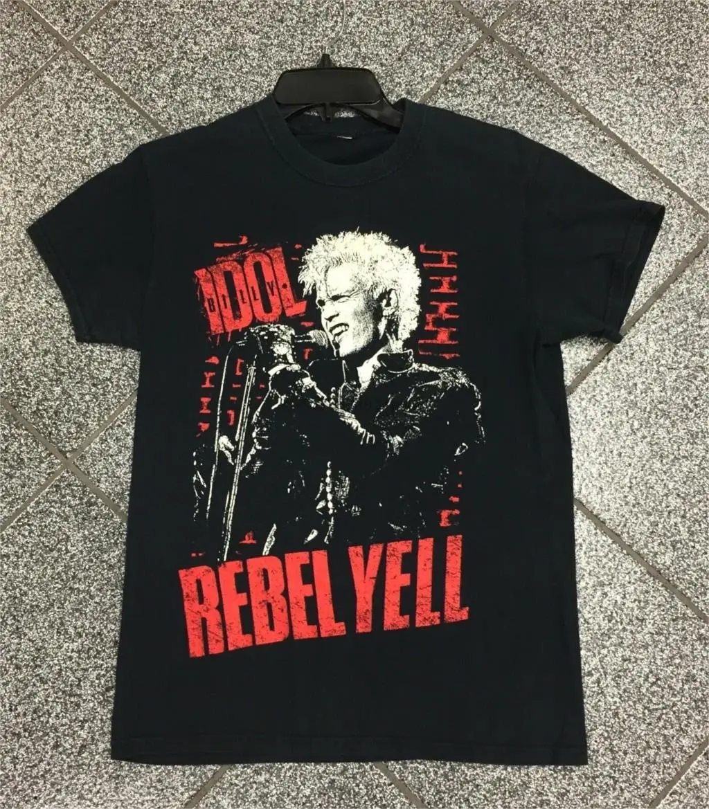 Футболка Билли идол Rebel Yell Tour Винтажная 80-х футболка для концерта Vtg | Мужская
