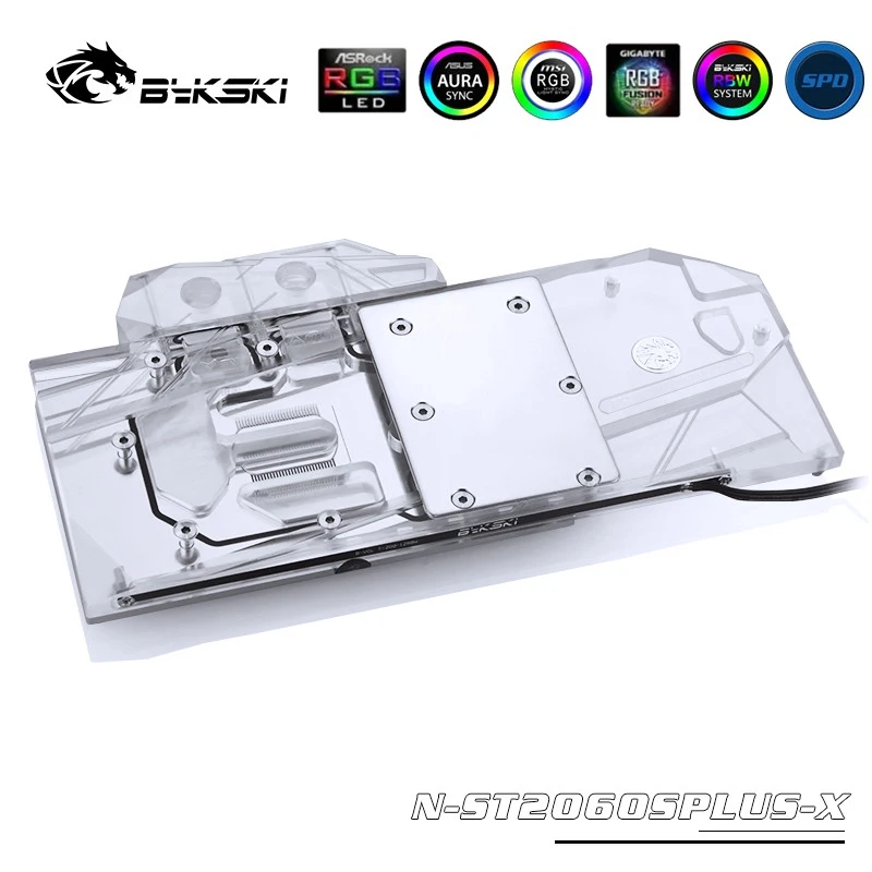 Блок водяного охлаждения Bykski с полным покрытием для графической карты ZOTAC RTX 2060