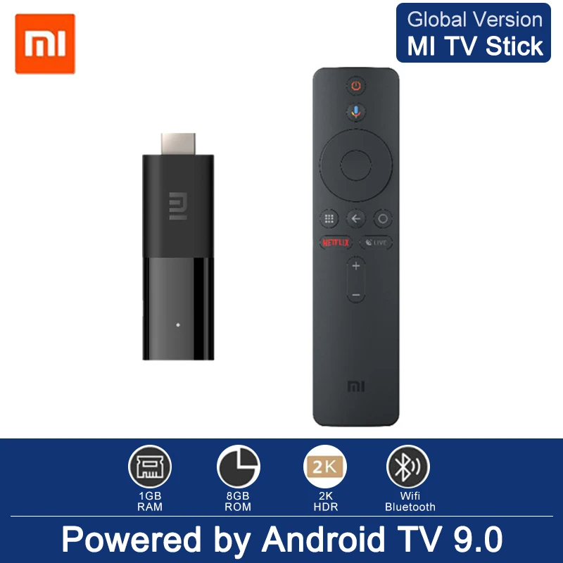 Xiaomi Mi TV Stick глобальная версия Android 9 0 Quad core 1080P Dolby DTS HD двойной декодирования Google