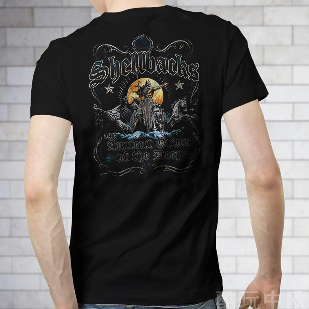 

Ancient Order of The Deep. Fashion Design Shellbacks T-Shirt. Summer Cotton Short Sleeve O-Neck Men's T Shirt New S-3XL