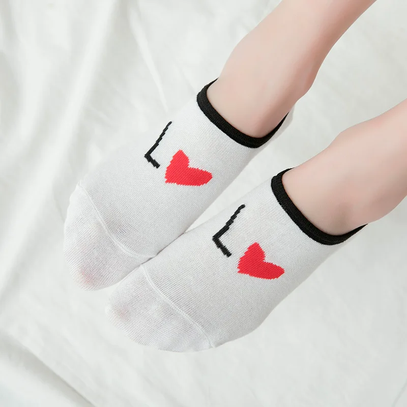 Kawaii/модные милые носки Женские тапочки Невидимые короткие Носки с рисунком кота