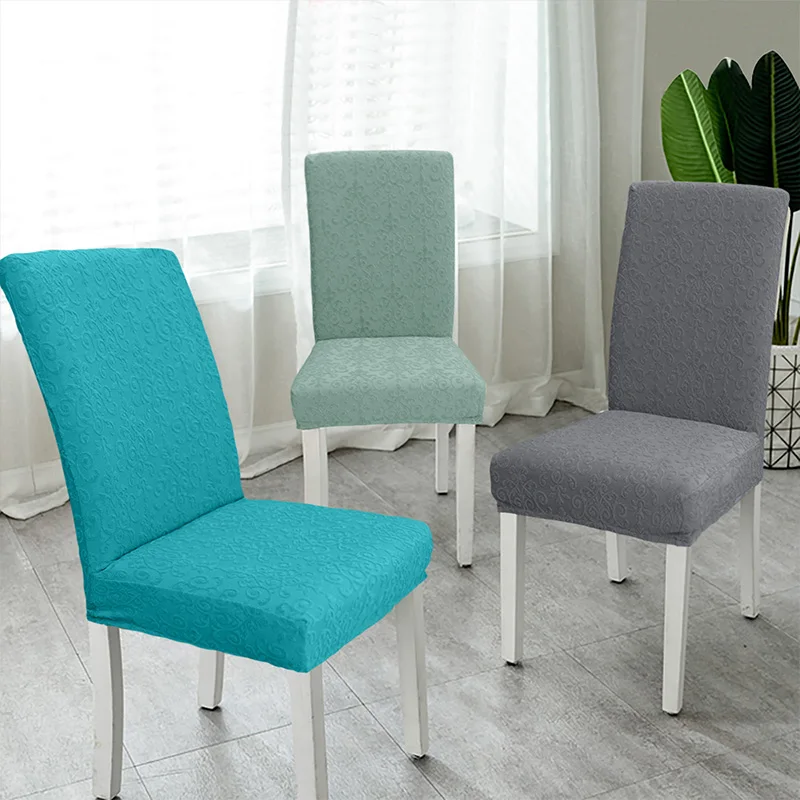 Плотный дамасский жаккардовый чехол для кресла обеденный из спандекса