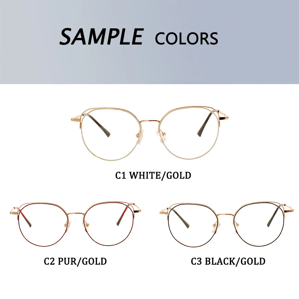 2020 новые модные круглые металлические оправы для очков оптом оптические женщин и