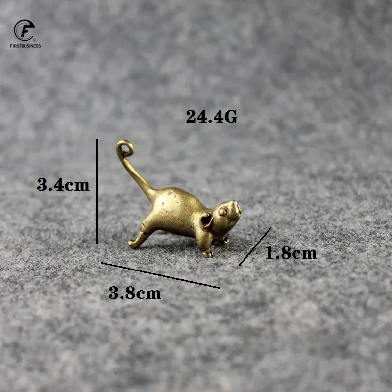 Винтаж латунь крыса змея Тигр дракон кролик украшение &quotмышь&quot Медь животных