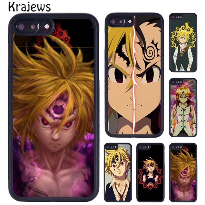 Чехол для телефона krajew Meliodas Nanatsu no Taizai iPhone X XR XS 11 12 Pro MAX 5 6 6S 7 8 Plus Samsung Galaxy S7edge S8 S9