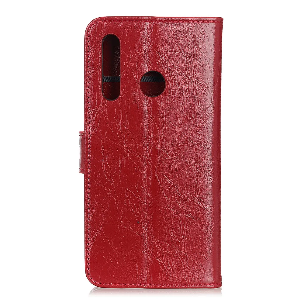 Для LG W30 Crazy Horse кожаный чехол для телефона с защитой от царапин отделениями карт и