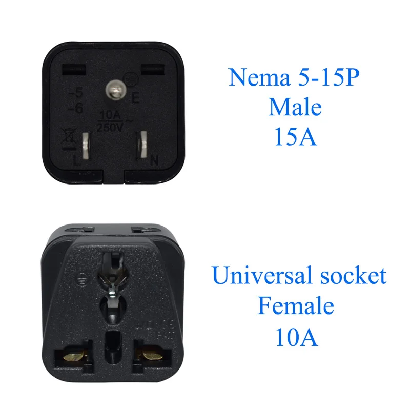Copper USA 3pin Universal Travel Adaptor Plug AU/UK/US/EU To US Power Socket Convertor | Электроника