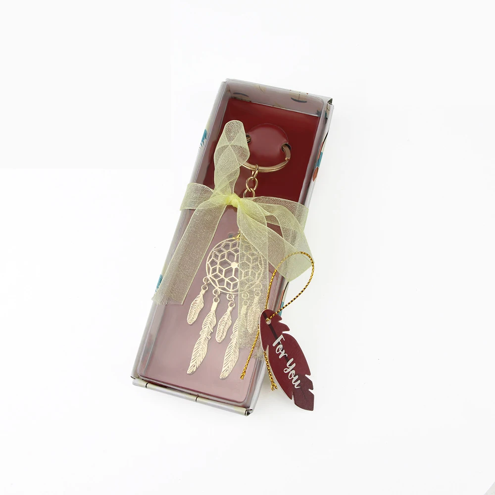 Модное кольцо для ключей Пряжка кулон брелок телефона Ловец снов форма милые