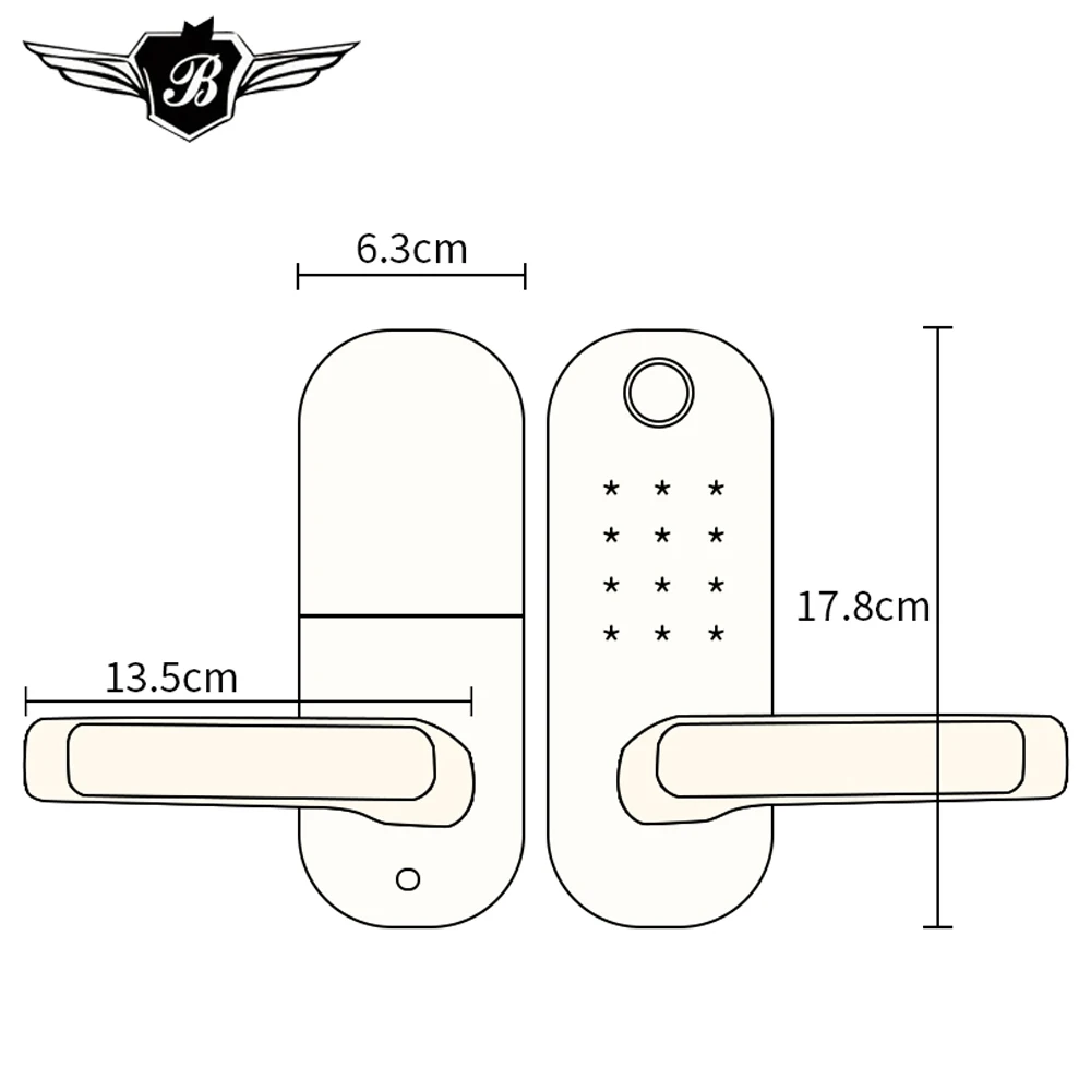 Биометрическая безопасность интеллектуальная отпечатков пальцев домашний