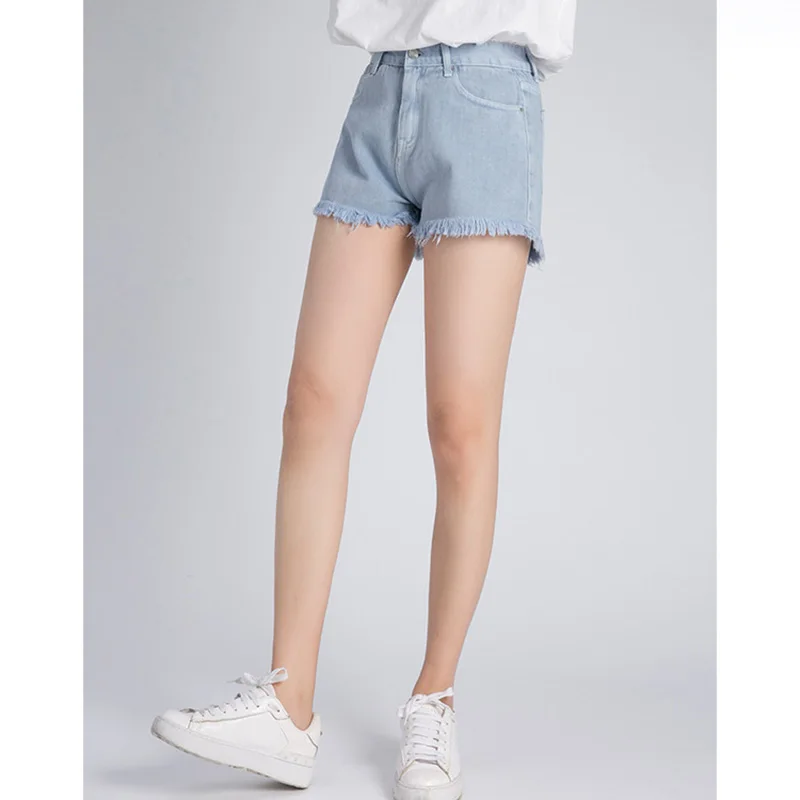 

2021 Women's Summer New Six-Color High-Waist Denim Shorts With Comfortable And Versatile Jeans short trousers for Female