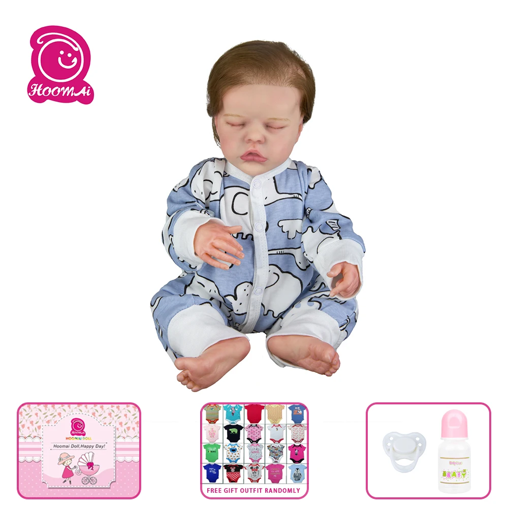 

43CM Reborn Baby Doll Silicone Body Lifelike Bebe Reborn Dolls For Children Birthday Gift Toy