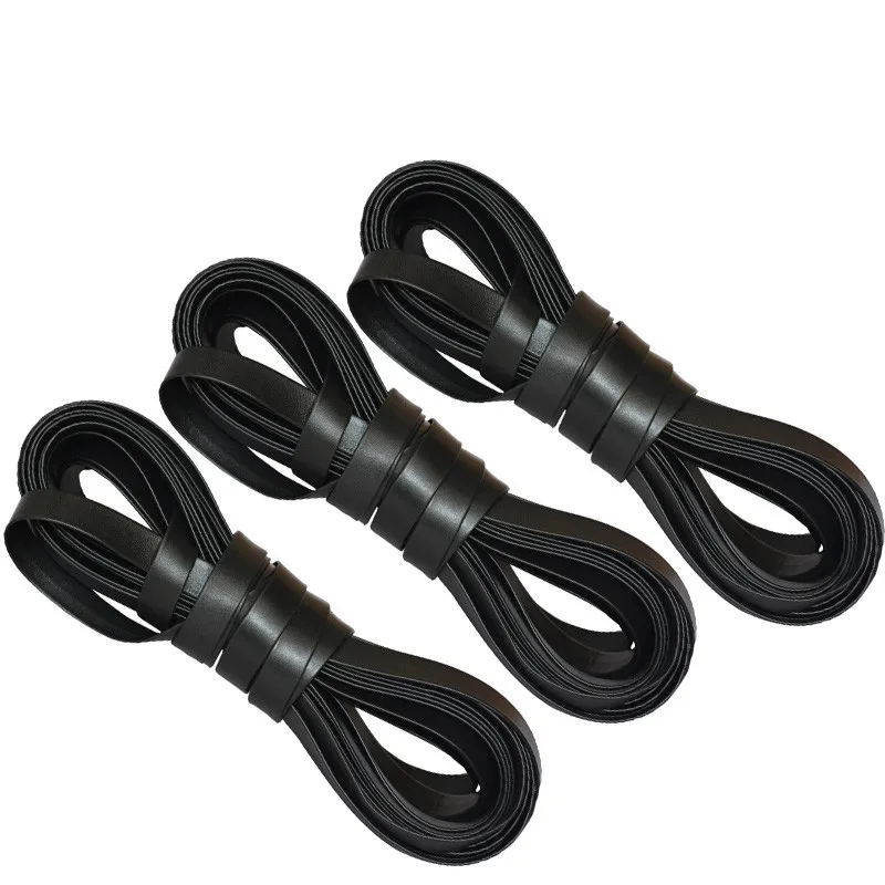 Двухслойная лента из черной воловьей кожи светильник ний ремень с декоративным