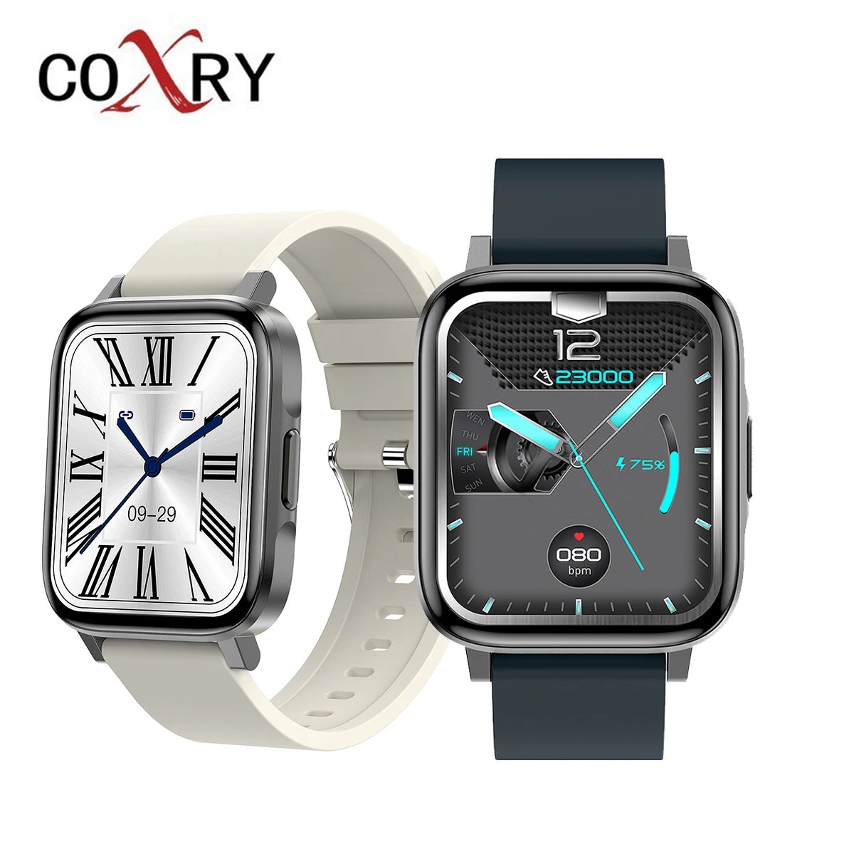 

CORXY Smart Watch Men 1.7 Inch IP68 Heart Rate Monitor Fitness Body Temperature Activity Tracker Women Smartwatch For Android OS