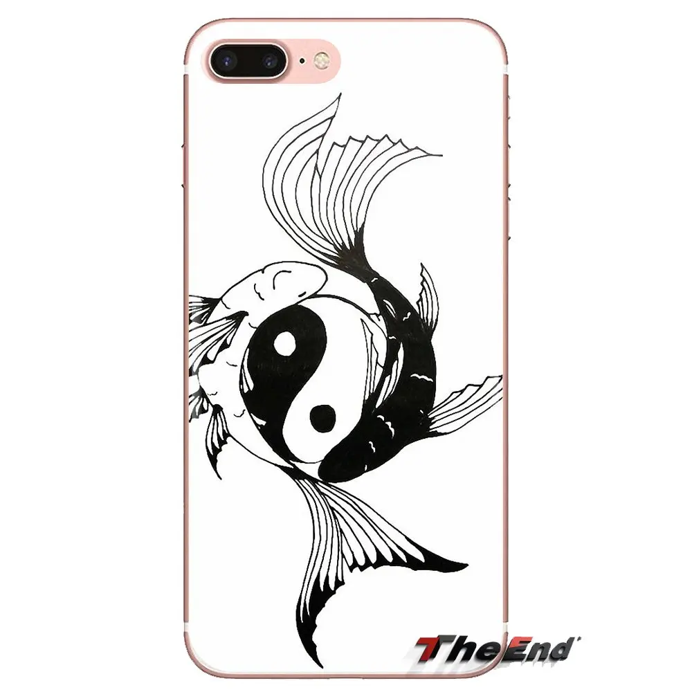 For Samsung Galaxy J1 J2 J3 J4 J5 J6 J7 J8 Plus 2018 Prime 2015 2016 2017 chinese yin yang fish Soft Transparent Shell Covers |