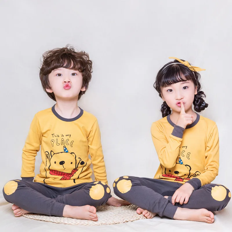 03 Pijama Infantil Детские рождественские пижамы для мальчиков, пижамы для девочек, пижама с динозавром, комплекты для малышей, Детская Пижама для девочки, одежда для сна для мальчиков - Цвет: 03 Pijama Infantil