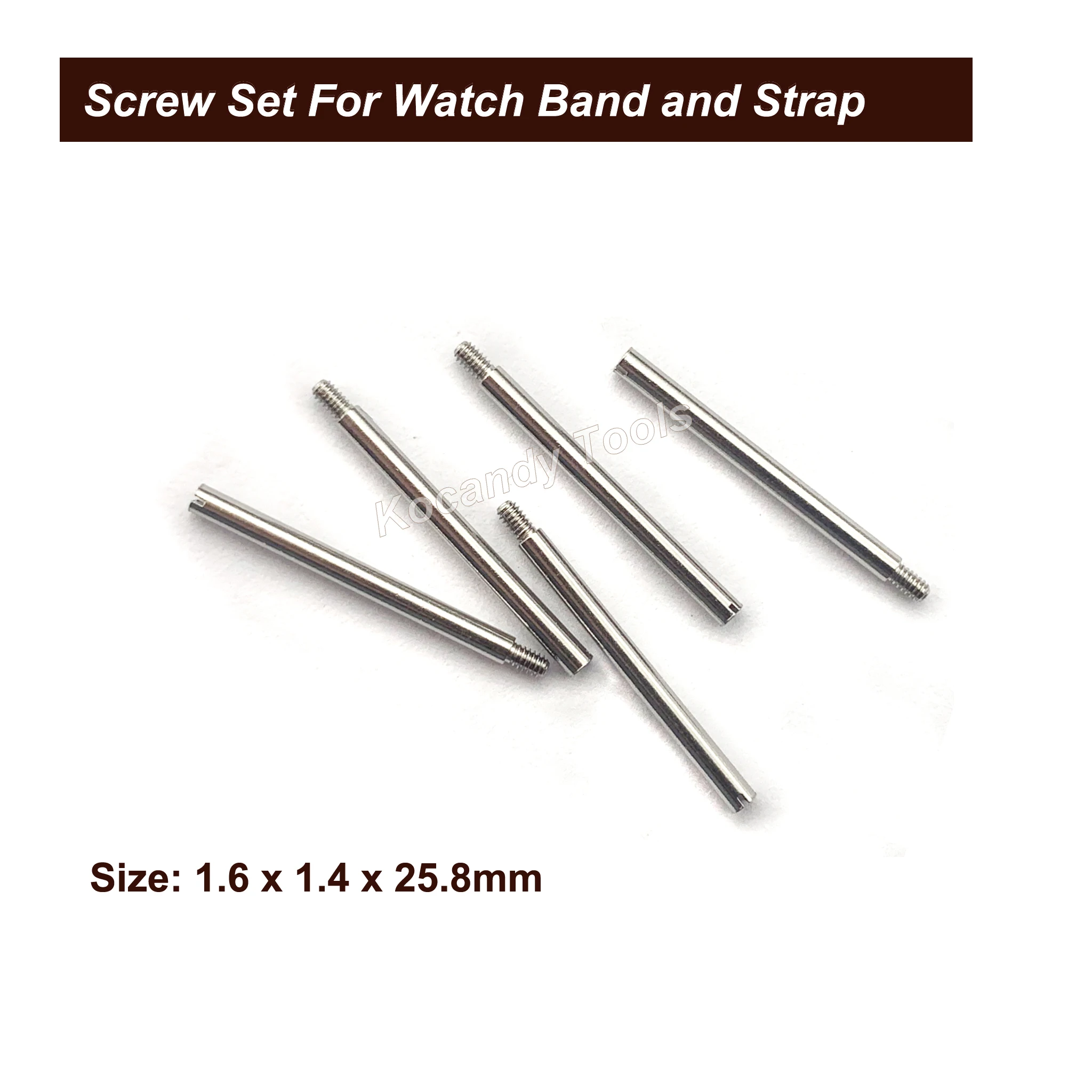 Шнековый стержень для металлического ремешка часов 50 шт. 10 размеров из