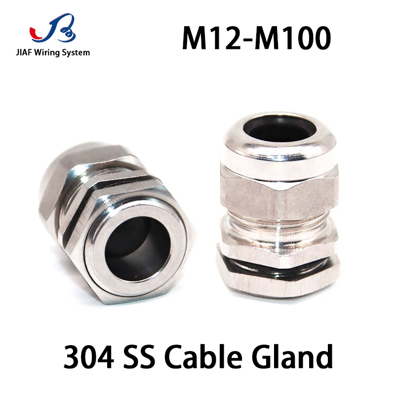 

Waterproof Stainless Steel Cable Gland M32*1.5 Connector M50 IP68 Cable Joint Wire Lock ConnectorM12/16/18/20/25/40/50/63*1.5