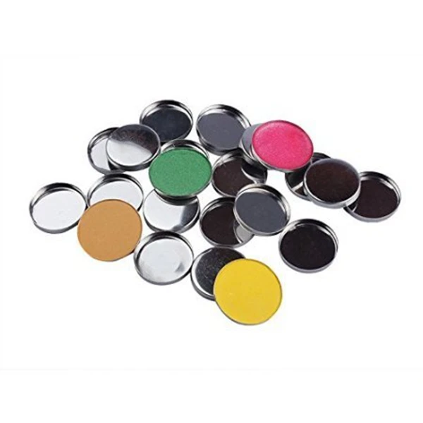 

12 pcs 60ml Silver Metal Tins Empty Slip Slide Round Containers With Tight Sealed Twist Cover