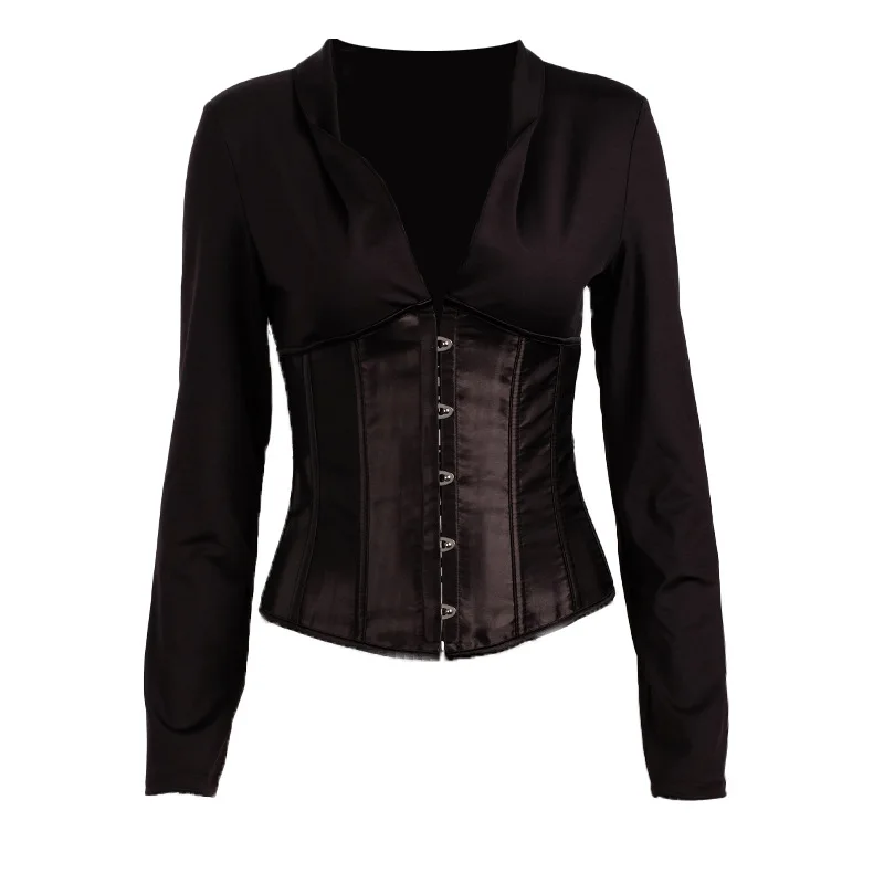 

slimming waist cinchers lacing bondage satin corsets Lace Up Party Club burlesque gothic bodice Womens Tops Bustier Corset