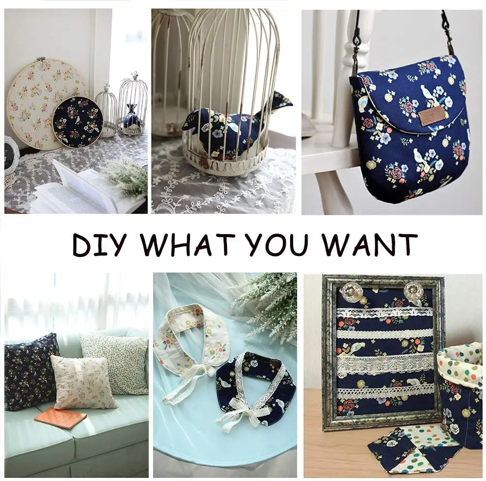 

160cm*50cm Little Bird Floral Quilting Sewing Crafting Fabric bedding apparel dress patchwork fabric Cotton Fabric Printed Cloth