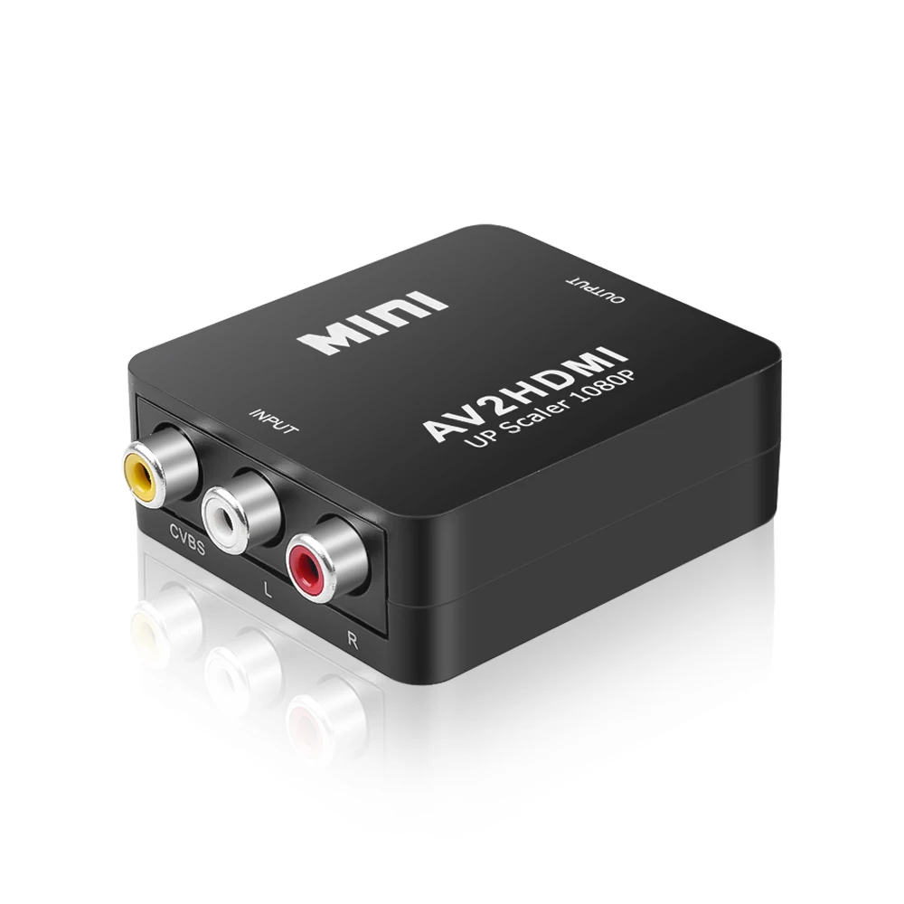 Kebidu HD 1080P видеоприставка RCA AV штекер к HDMI совместимый конвертер сигнала мама