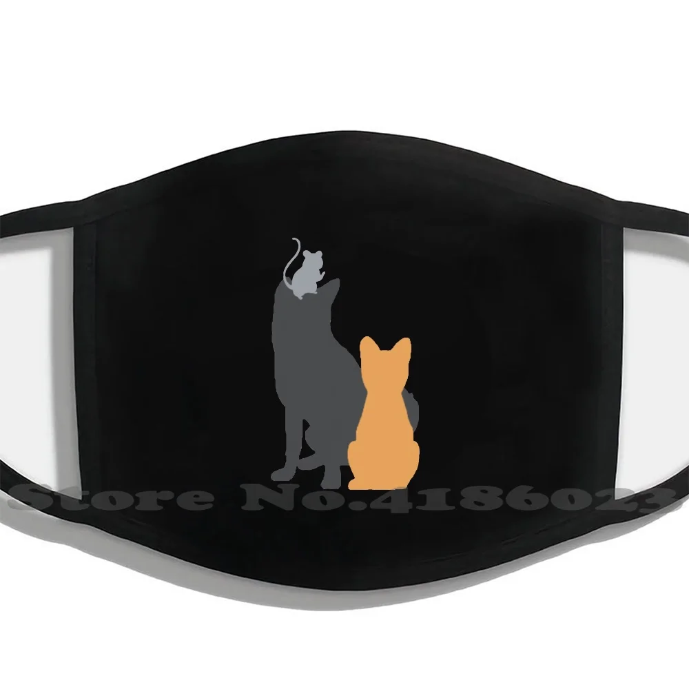 

Fruits Basket - Shigure Kyo And Yuki Animal Forms Design Black Breathable Reusable Mouth Mask Fruits Basket Anime Kyo Sohma