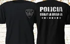 Футболка мужская с надписью Барселона, забавная рубашка с принтом полиция гравия, с короткими рукавами