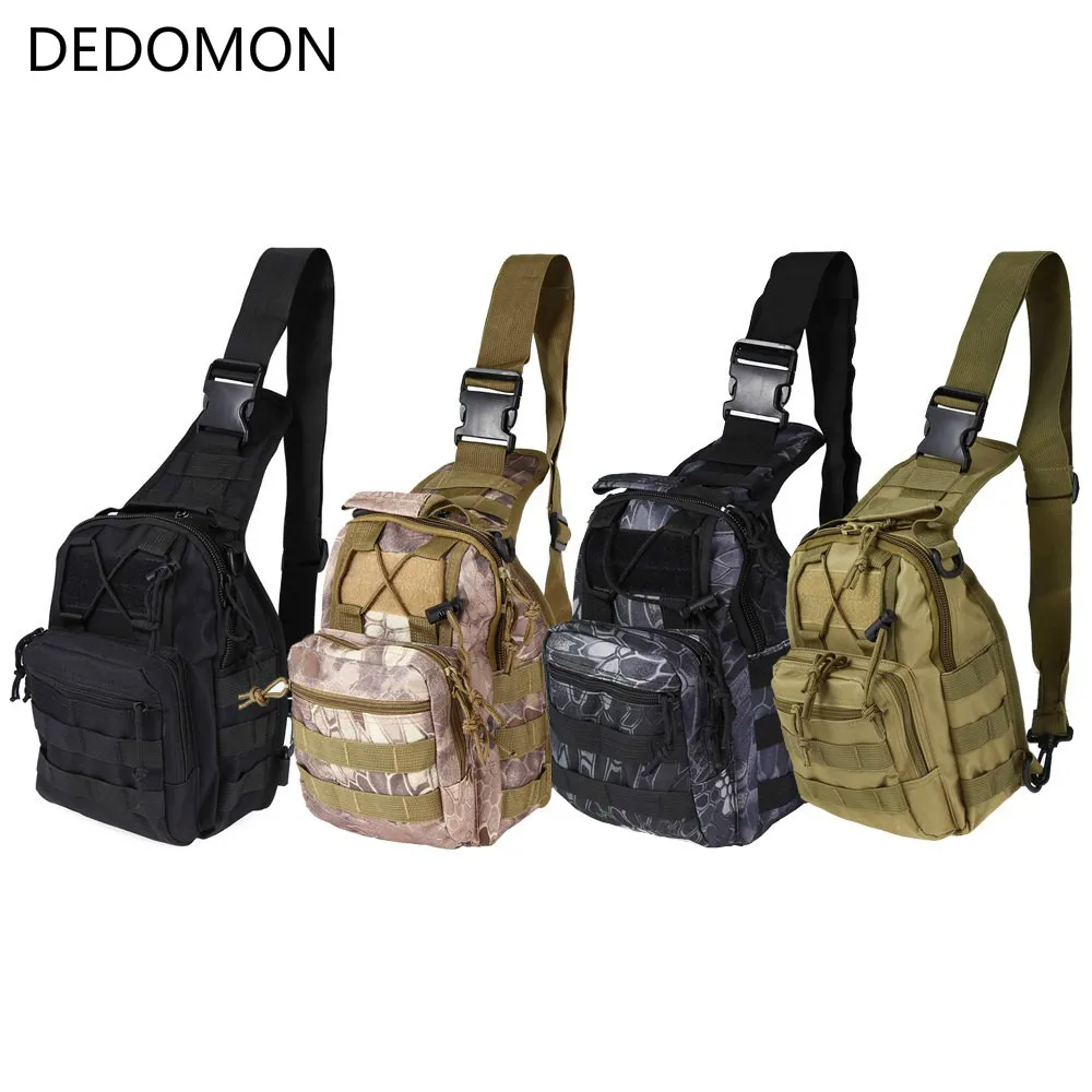 Outdoor Shoulder Military Backpack 600D Oxford Fabric Sling Sports Bag For Camping Travel Hiking Trekking Climbing Bags | Спорт и